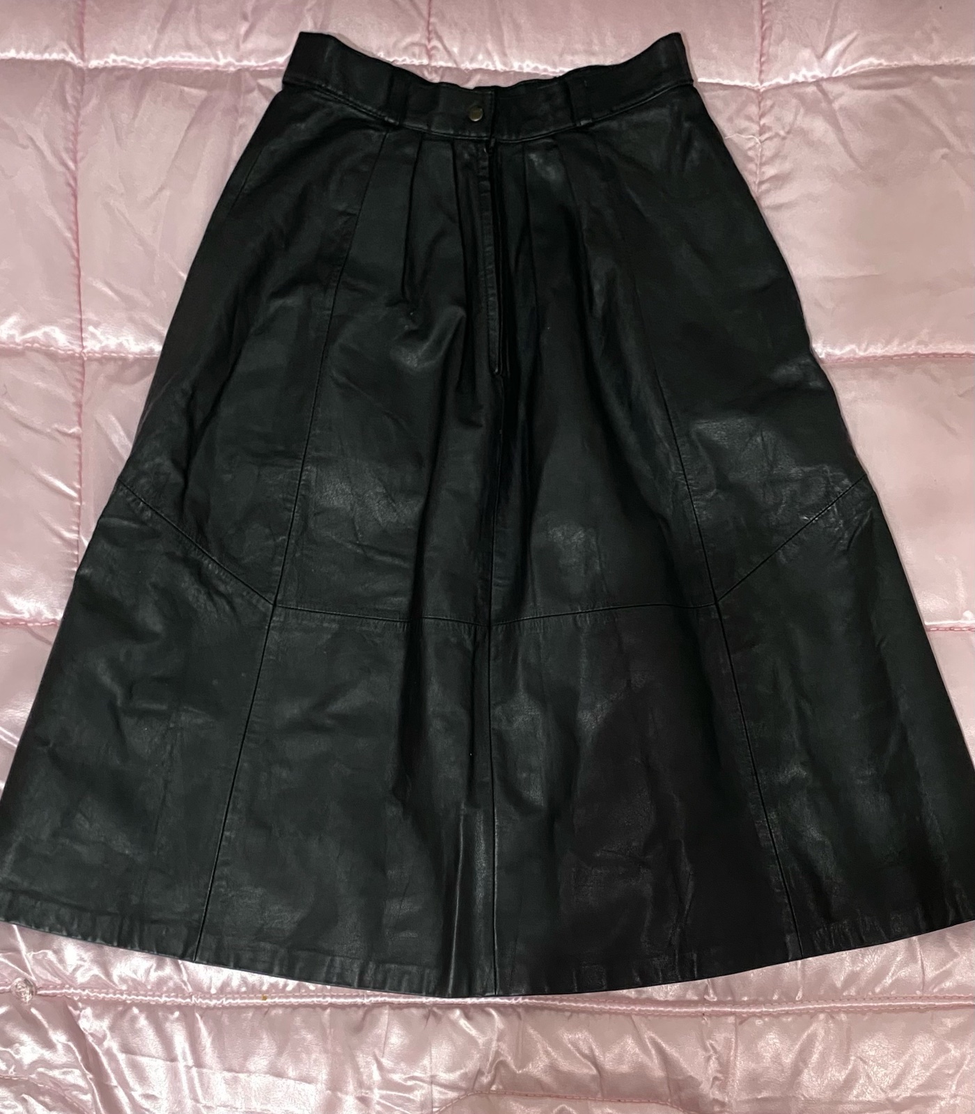 Jupe cuir noir 