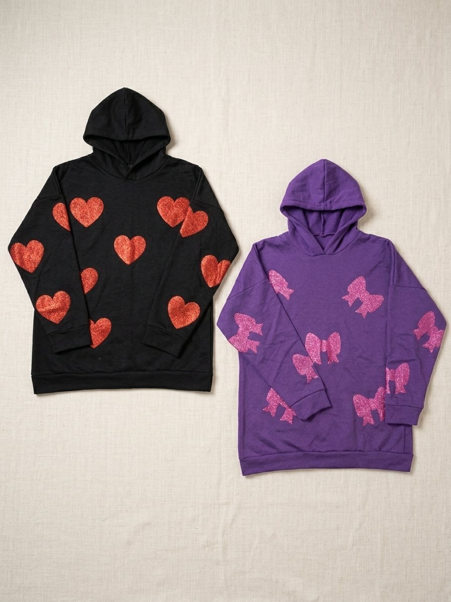 Lot de 2 Sweats à capuche