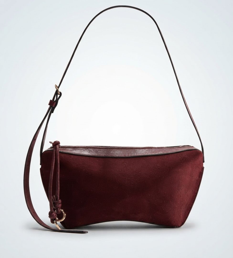 Sac porté épaule bordeaux 