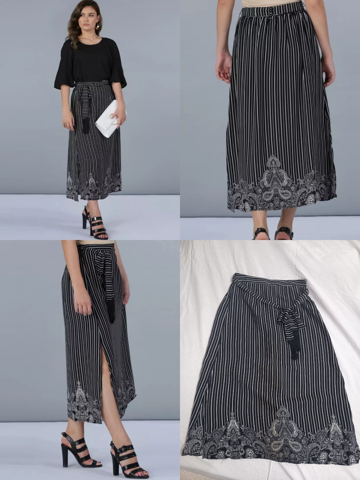 Printed maxi skirt 
