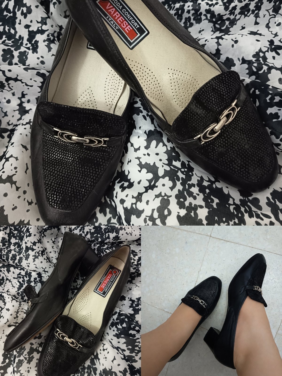 Varese Italy black loafers