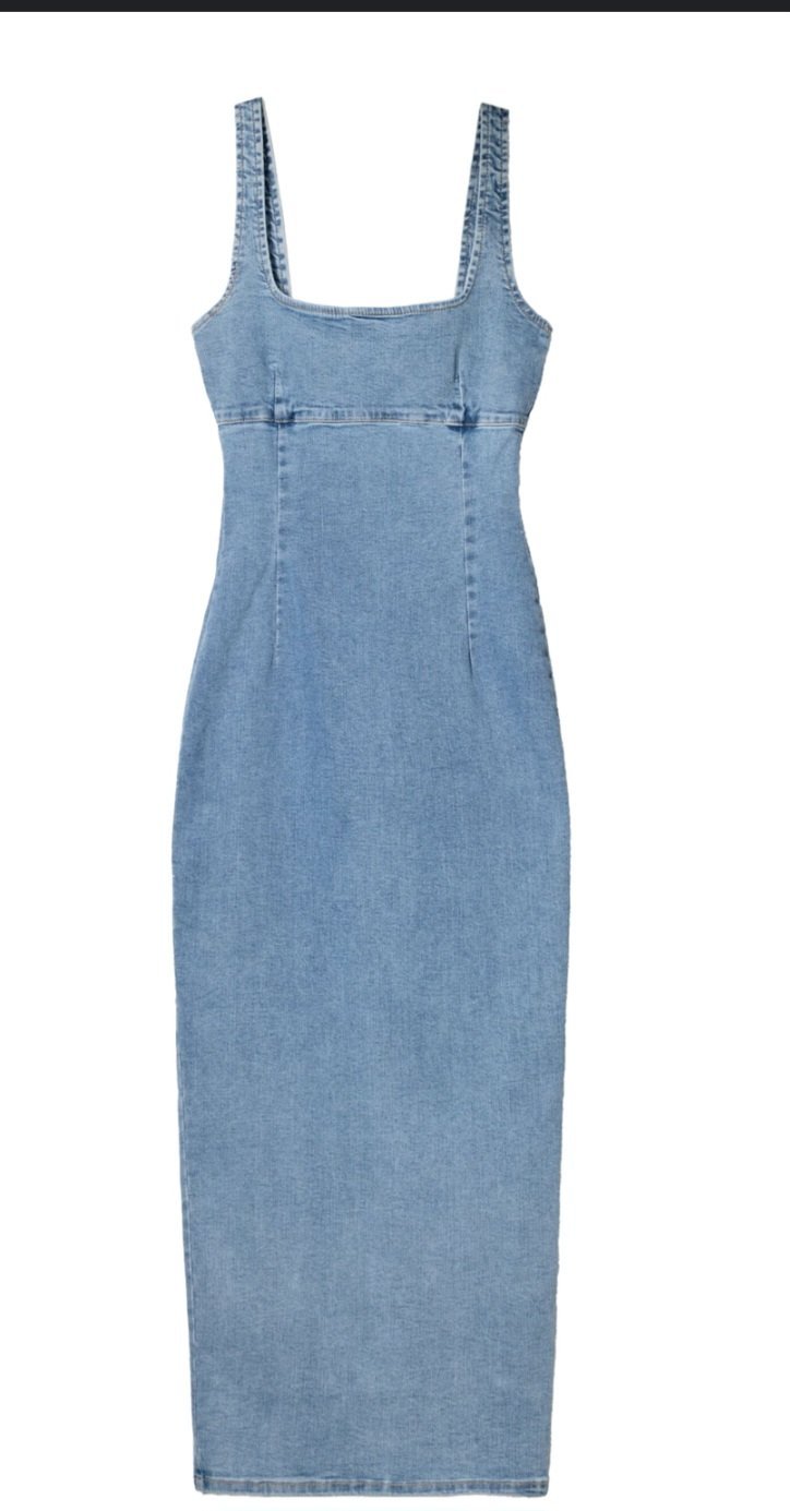 Robe bleue en jean