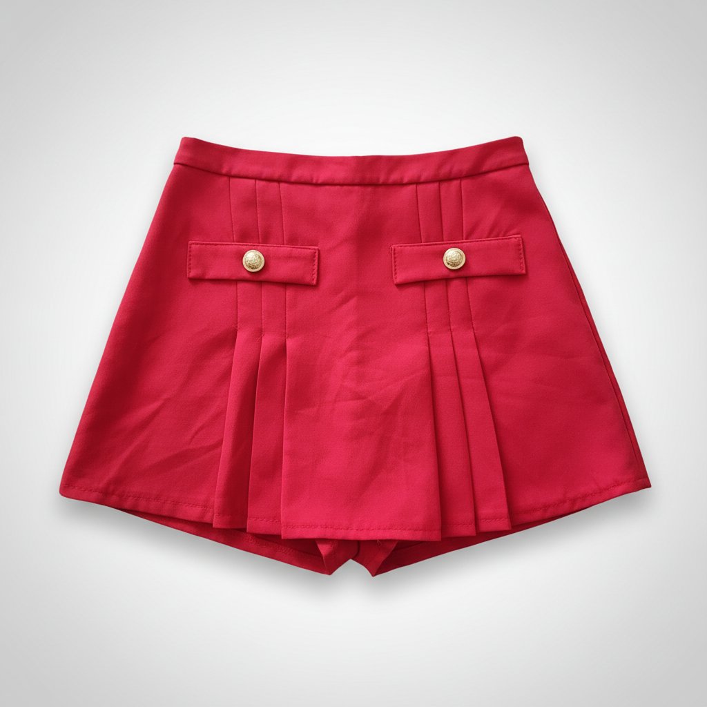 Jupe short rouge