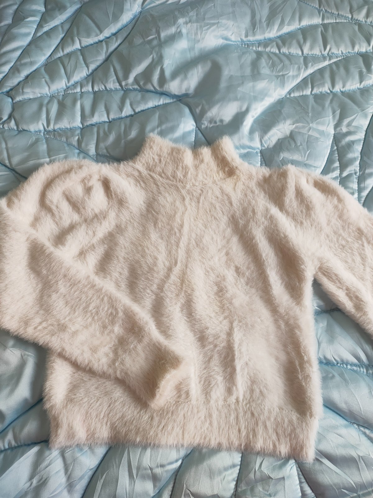 Pull en fourrure beige - Terranova - taille M