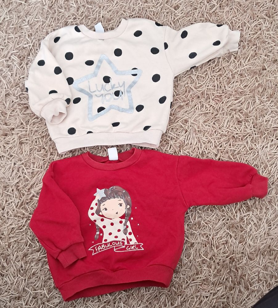 2 pulls molletonné taille 9/12mois marque LC Waikiki 