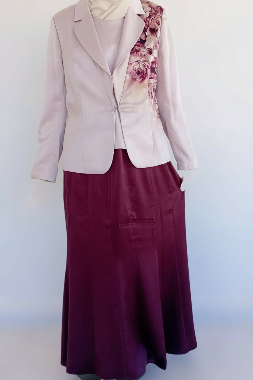 Ensemble soirée satiné 