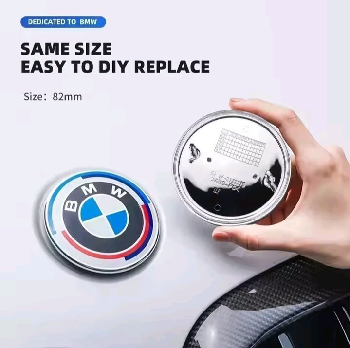 EMBLEME BMW 50TH ANIVERCERY POUR CAPOT DE VOITURE