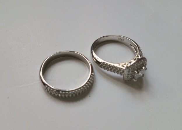 2 BAGUE EN ARGENT STERLING S925 TAILLE 7 UNE SEULE BAGUE A LE POINSSON S925