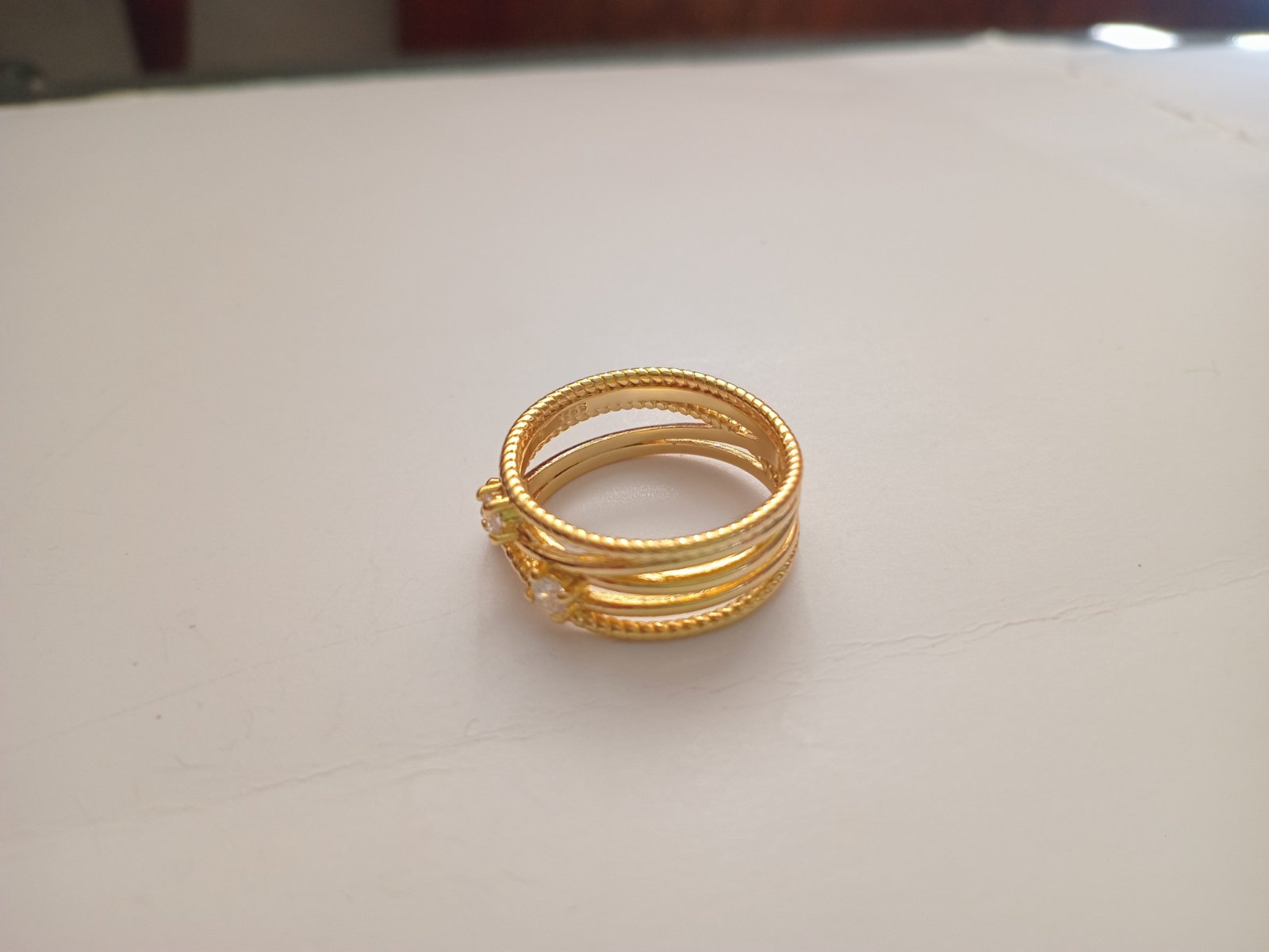BAGUE EN ARGENT STERLING S925 TAILLE 9