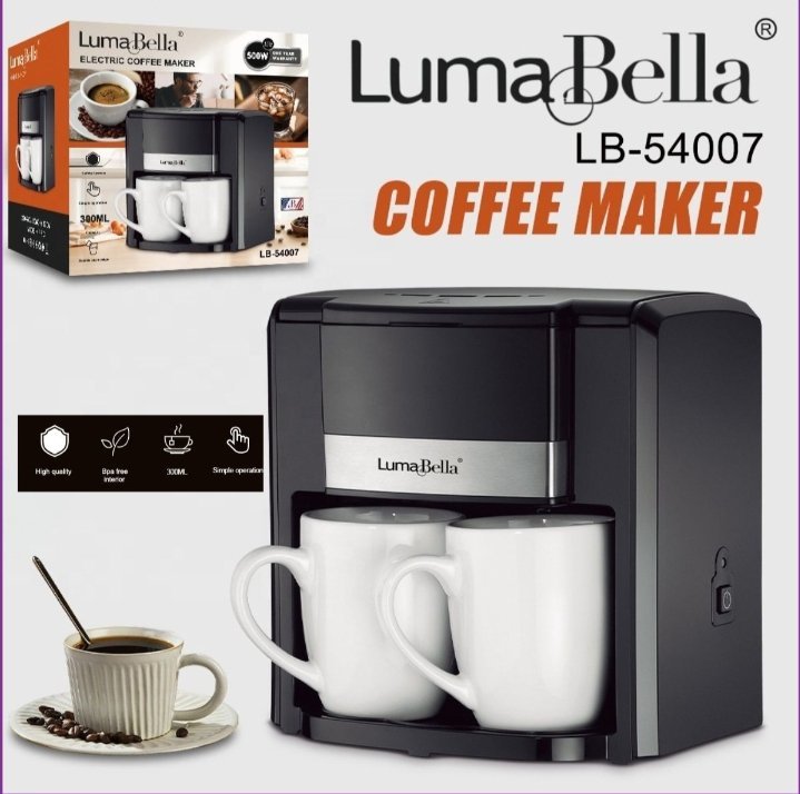 CAFETIERE LUMA BELLA ÉLECTRIQUE AVEC 2 TASSE 