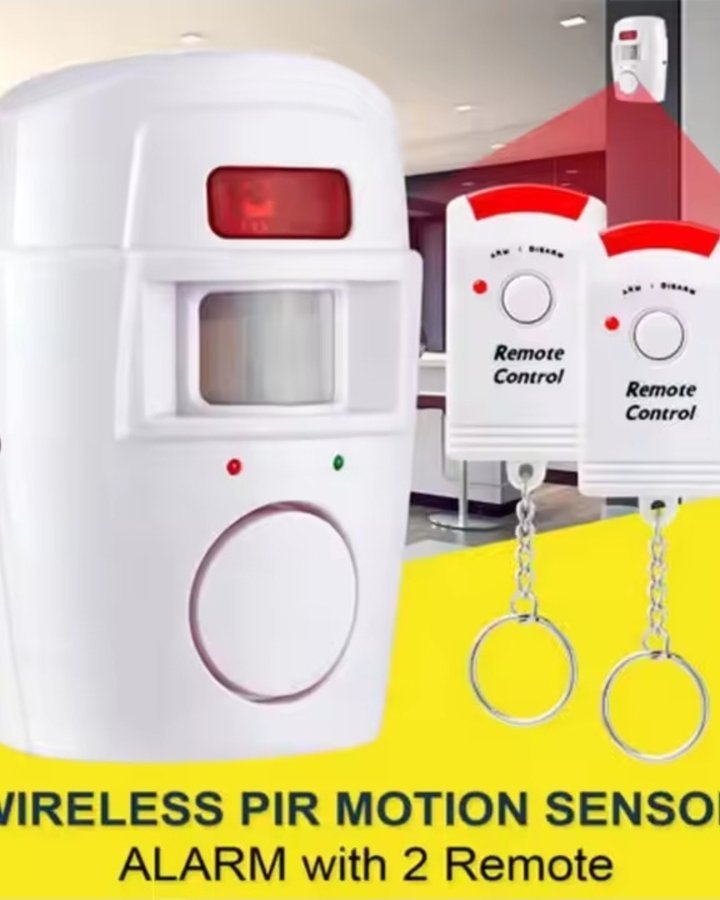 SYSTEM D ALARME DETECTEURE DU MOUVEMENT AVEC 2 TELECOMANDE 