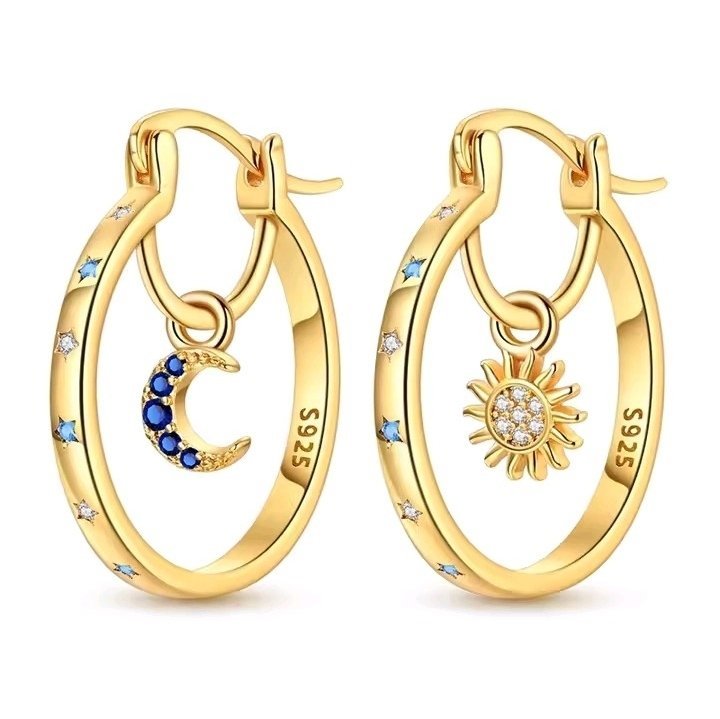 BOUCLE D OREILLE EN ARGENT STERLING S925
