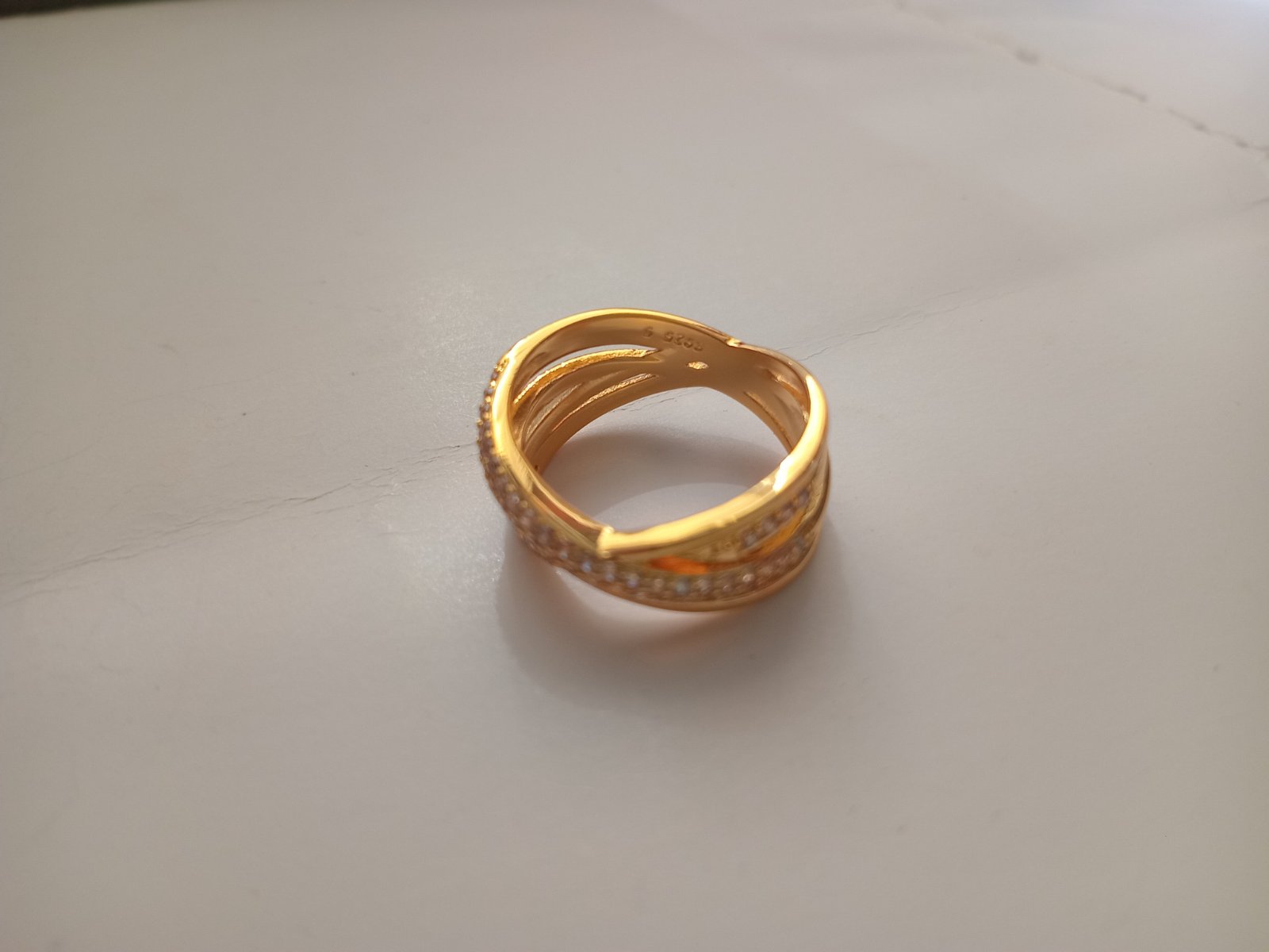 BAGUE EN ARGENT STERLING S925 TAILLE 9