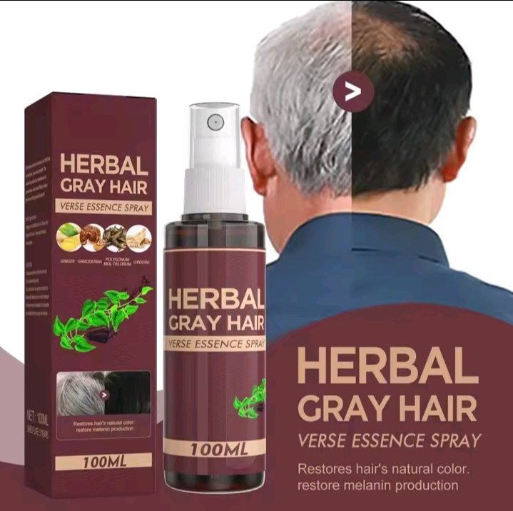 SERUM DE SOIN A BASE DE PLANTE ANTI BLANC SPRAY ASSOMBRISSAN.CHEVEU NOIRE.CHEVEU GRIS .CUIRE CHEVELU.NOURRI PAILLETTE.100ML