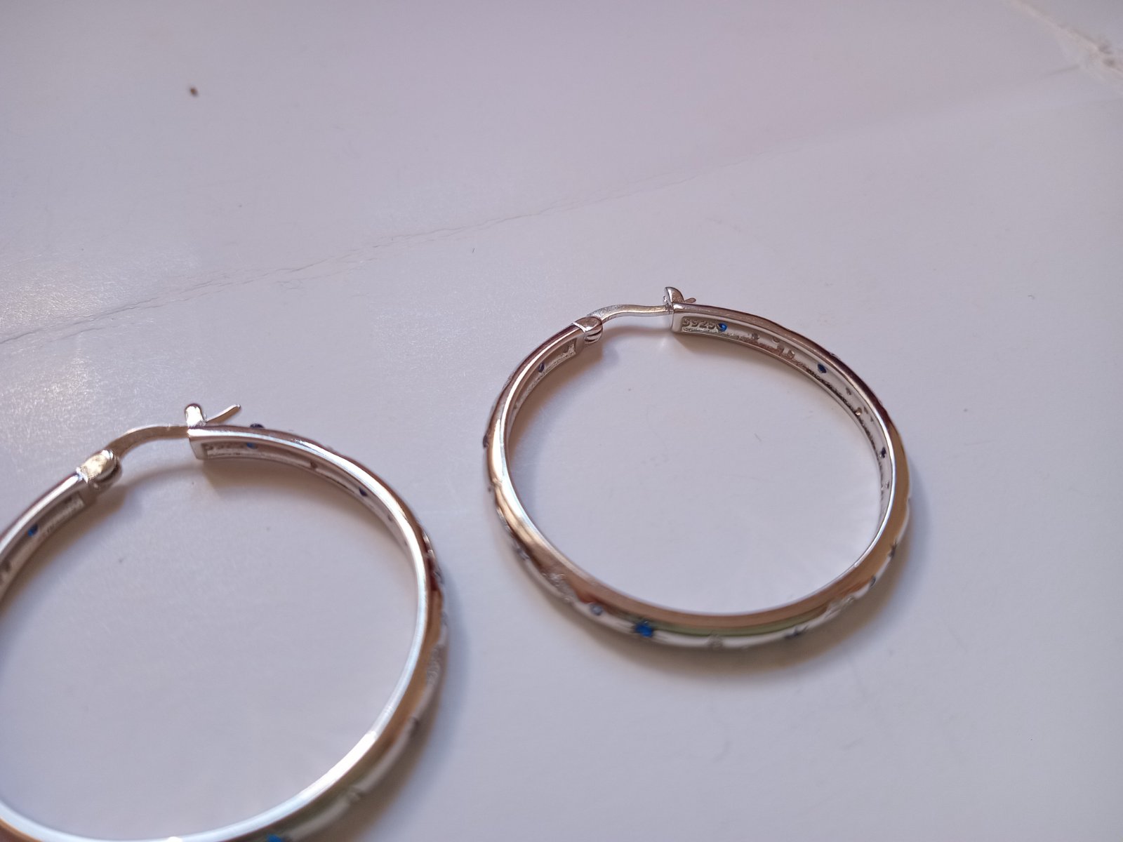 BOUCLE D OREILLE EN ARGENT STERLING S925 