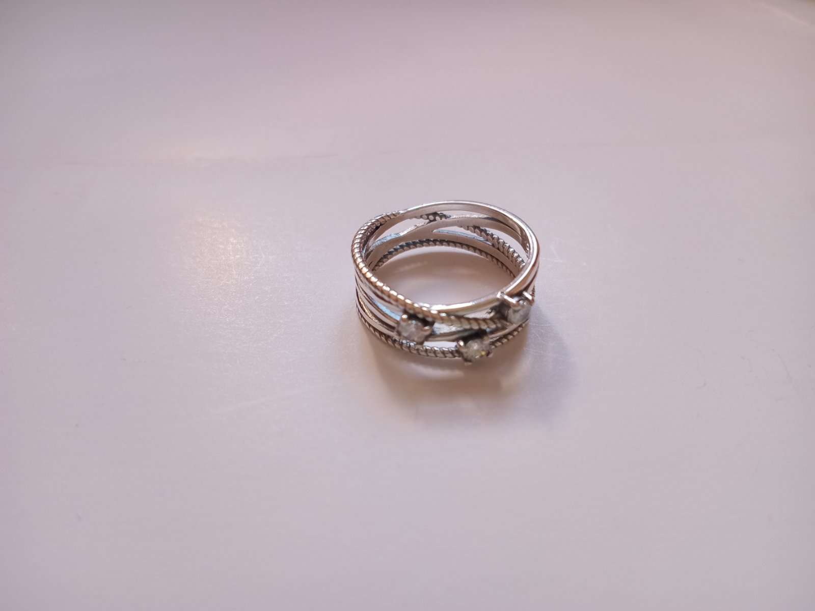 BAGUE EN ARGENT STERLING S925 TAILLE 9