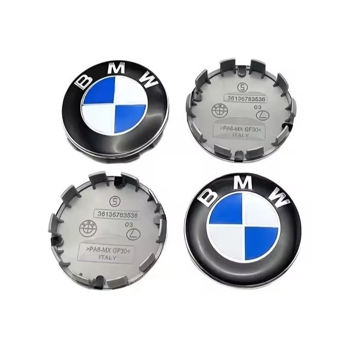 4 PIECE 56 MM CACHE MOYEU DE ROUE DE VOITURE BMW