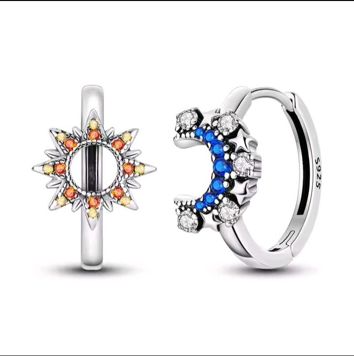 BOUCLE D OREILLE EN ARGENT STERLING S925