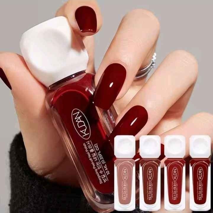 LOT A 4 VERNI A ONGLE PELABLE A BASE D EAU 10ML PAILETE.EFFET PEEL 