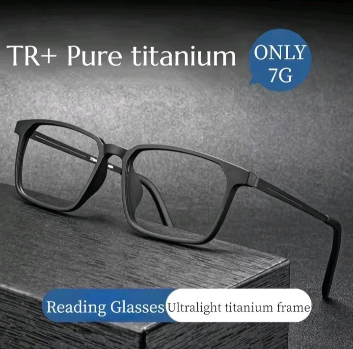 LUNETTE DE LECTURE EN TITAN PUR POUR HOMME FEMME . HAUTE QUALITE. ANTI LUMIERE BLEU. 0.00 A 4.00. SERA DISPONIBLE LA SEMAINE PROCHAINE 