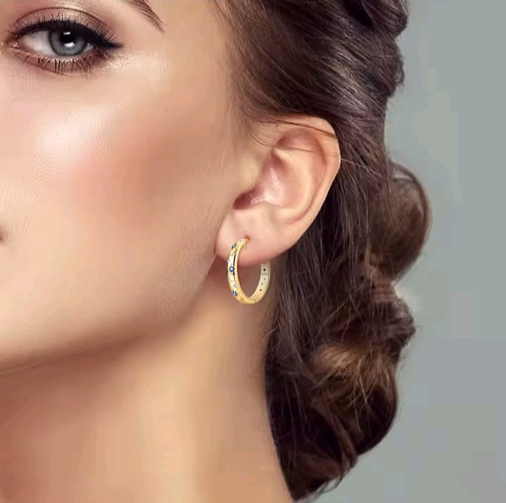 BOUCLE D OREILLE EN ARGENT STERLING S925