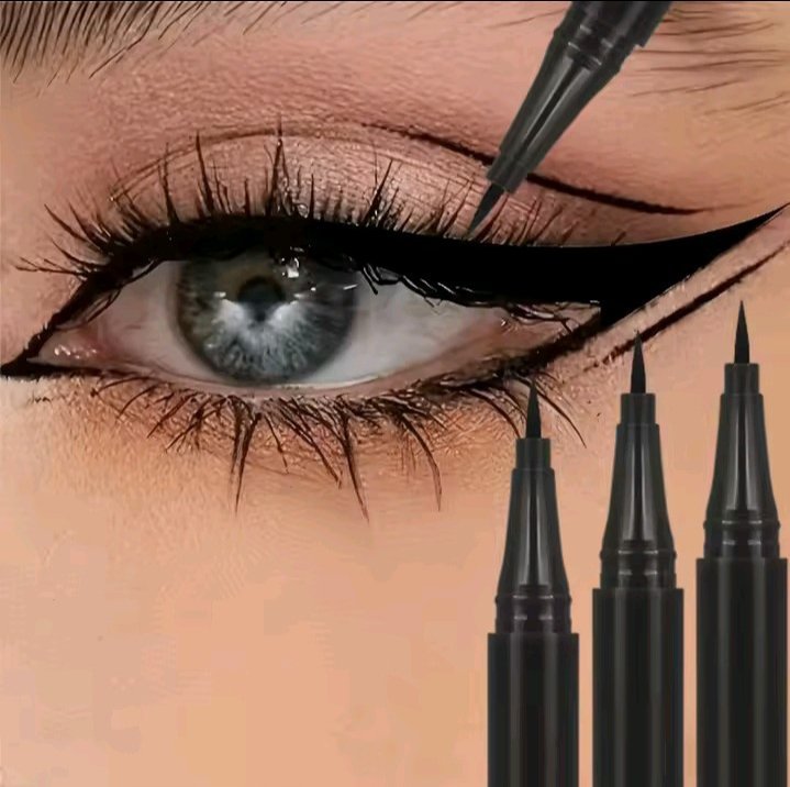 3 PIECE EYELINER LIQUIDE NOIRE MARRON POINTE ULTRA FINE IMPERMIABLE ET ANTI TACHE .MAQUILLAGE POUR LES YEUX. LOGUE DUREE 