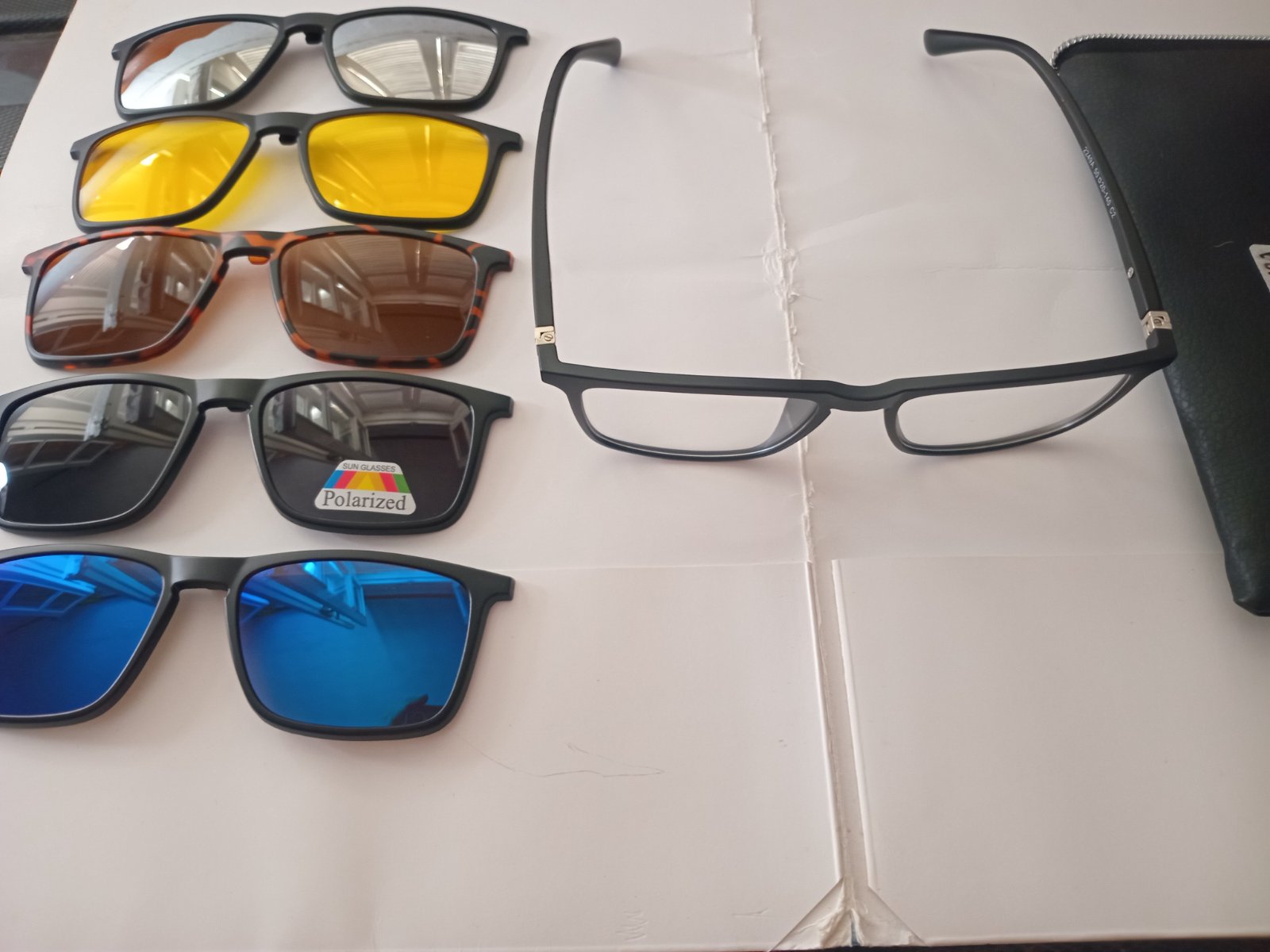 LUNETTE 6 EN 1 AVEC CLIP MAGNETIQUE POLARISER 400UV 