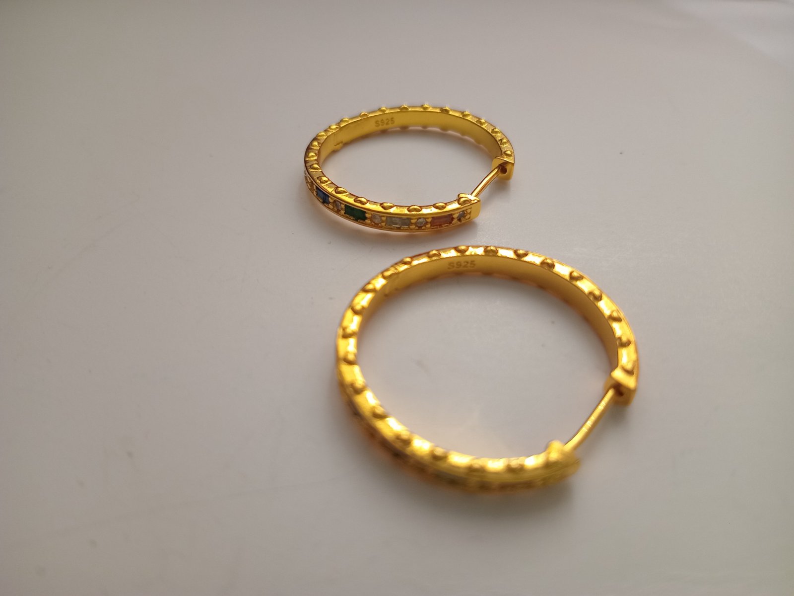BOUCLE D OREILLE EN ARGENT STERLING S925 