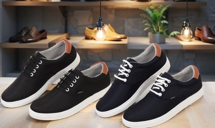 CHAUSSURE ROCK STEP DECONTRACTE BLEU OU NOIRE POINTURE DISPONIBLE 41