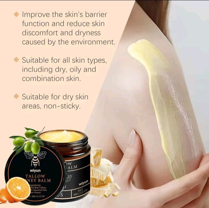 TALLOW CREME AU MIEL LUEUR HYDRATONTE POUR LE PEAU
