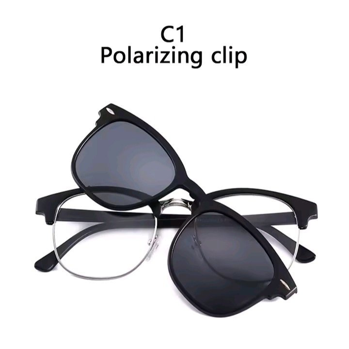 LUNETTE OPTIC EN TR90 MANGNETIQUE 2 EN 1 AVEC APLIQUE POLARISER 400UV 