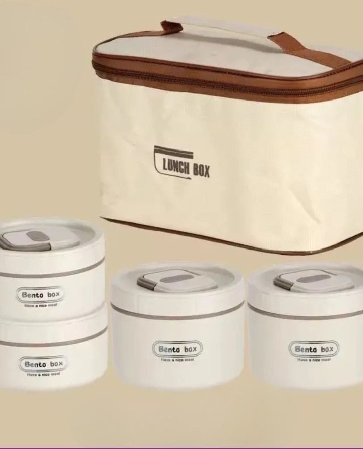 BOITE A LUNCH AVEC SAC 4 ISOTHERME RONDS