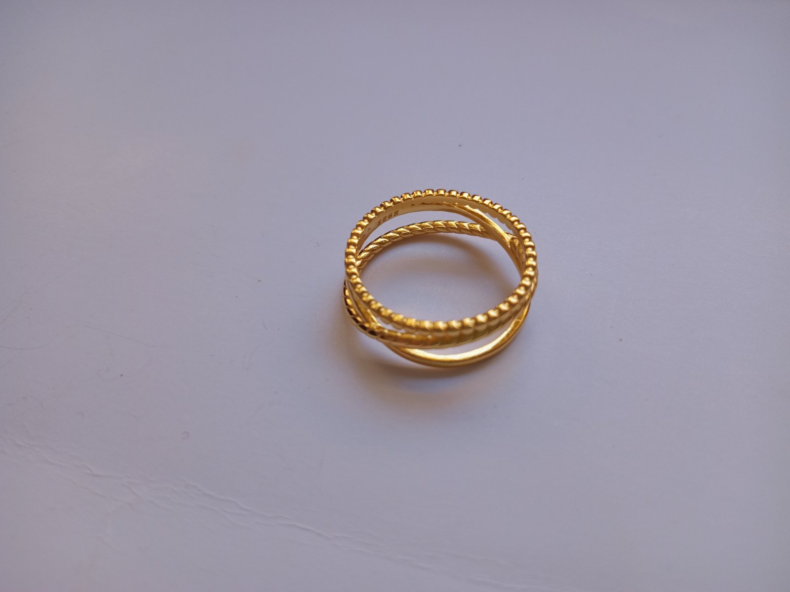BAGUE EN ARGENT STERLING S925 TAILLE 9