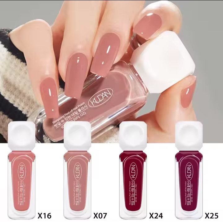 LOT DE 4 VERNI A ONGLE ROUGE A BASE D EAU