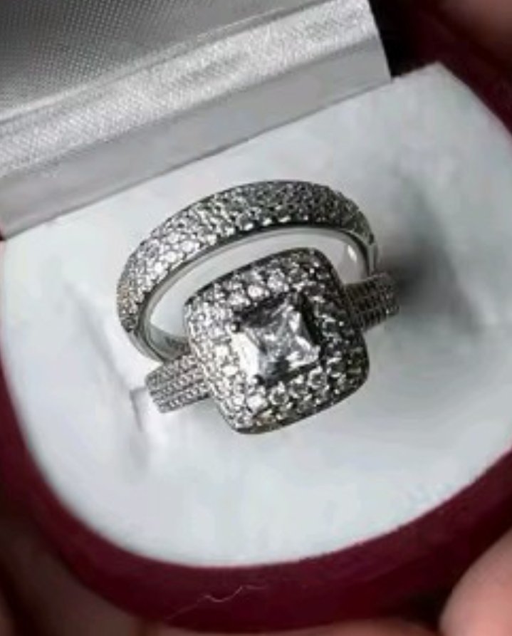 2 BAGUE ARGENT STERLING S925 TAILLE 9 