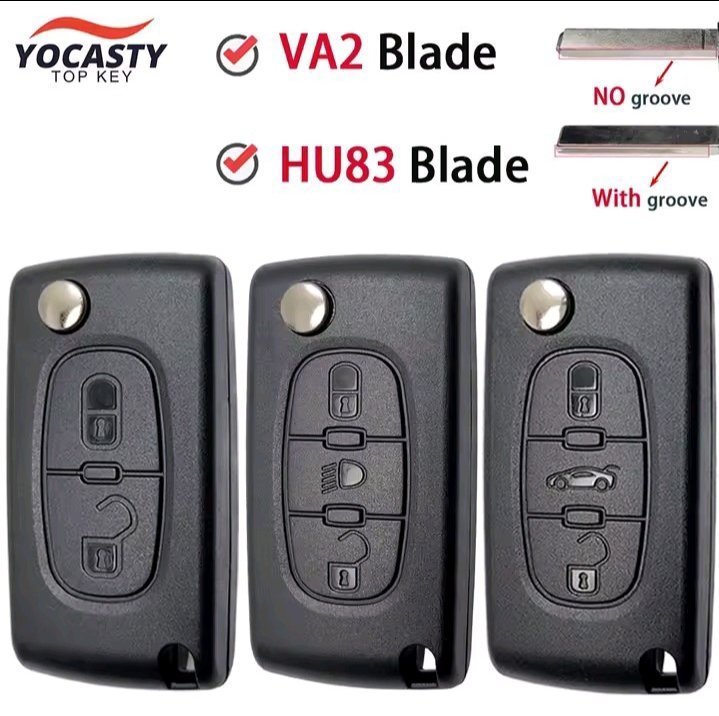 COQUE HOUSSE POUR CLEF DE VOITURE PEUGEOT. CITROËN 