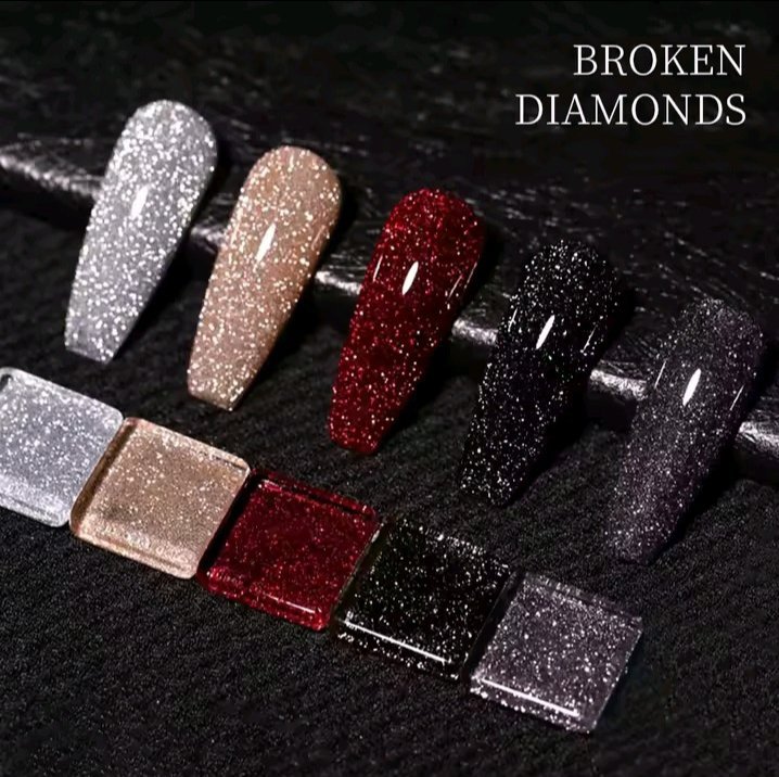 VERNIS A ONGLE GEL 10ML.ROUGE VIN EFFET FLASH.ECLAT HAUTE DENSITE.PAILLETE DIAMANTE.POUR ONGLE ROUGE.NOIRE.BLANC