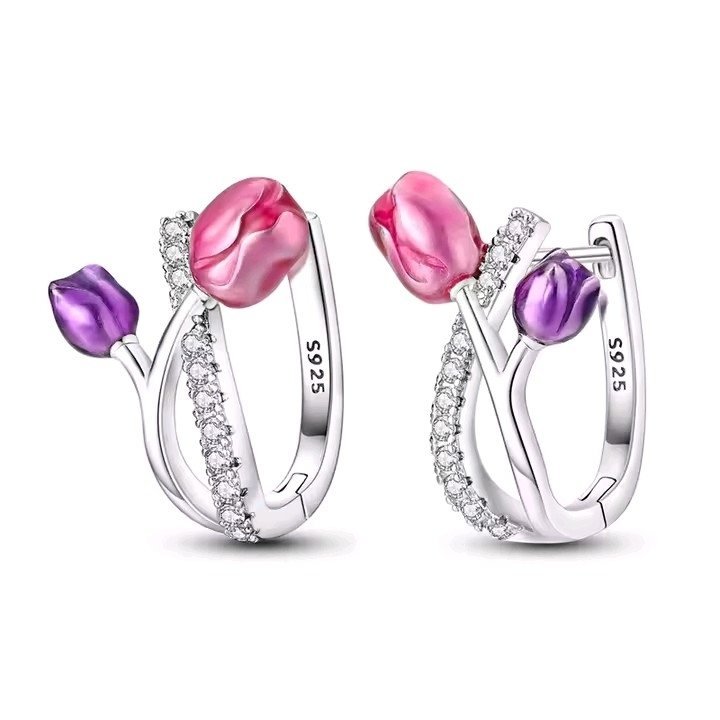 BOUCLE D OREILLE EN ARGENT STERLING S925 