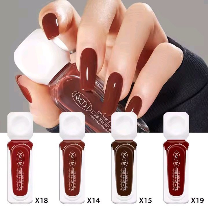 LOT DE 4 VERNIS A ONGLE ROUGE A BASE D EAU