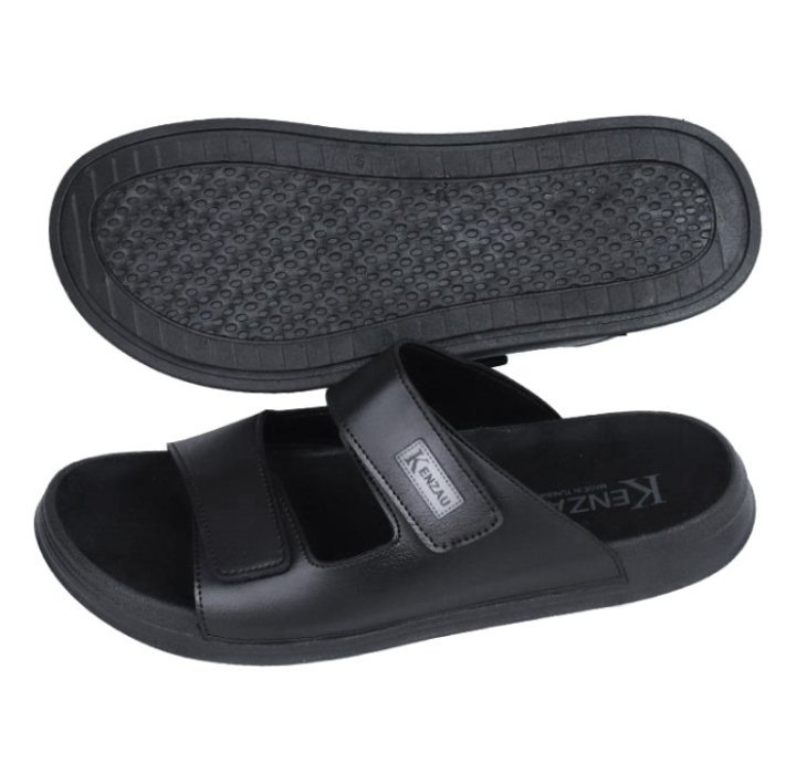 CLAQUETTE KENZAU POUR HOMME SCRATCH REGLABLE & SEMELLE SOUPLE POINTURE 41