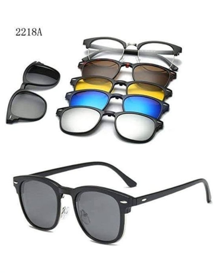 LUNETTE 6 EN 1 AVEC CLIP MAGNETIQUE POLARISER 400UV 