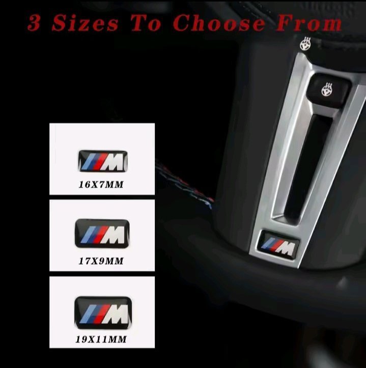 LOGO ENJOLIVEUR M POUR VOLON DE VOITURE BMW