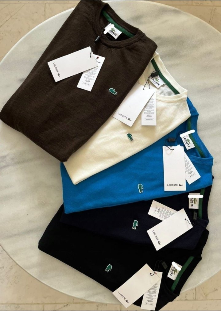 PULL LACOSTE POUR HOMME TOUT TAILLE & COULEUR DISPONIBLE 