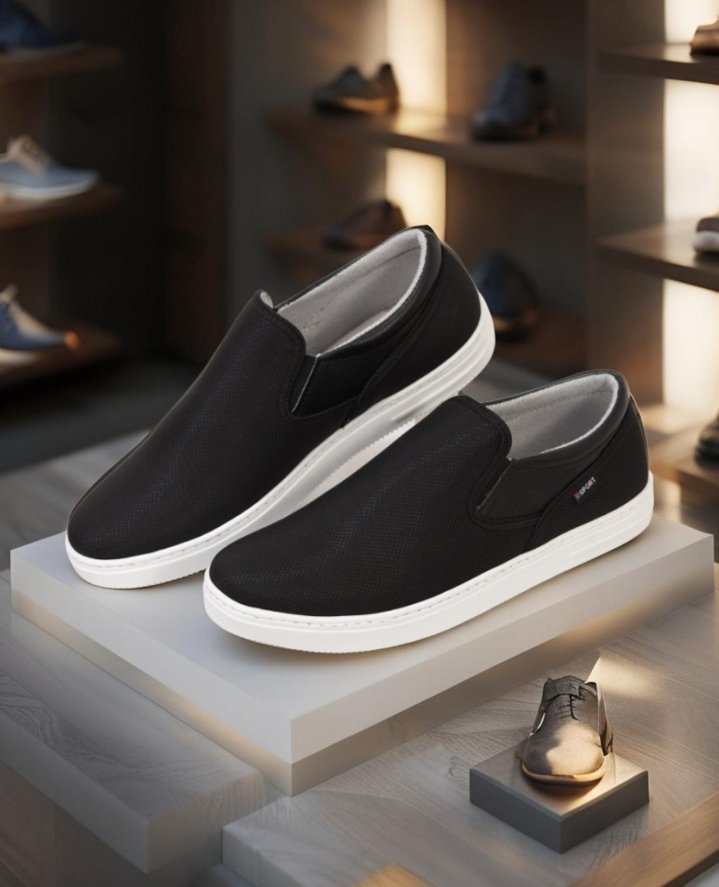 CHAUSSURE ROCK STEP SLIP ON DECONTRACTE BLEU POINTURE DISPONIBLE DE 40 A 44