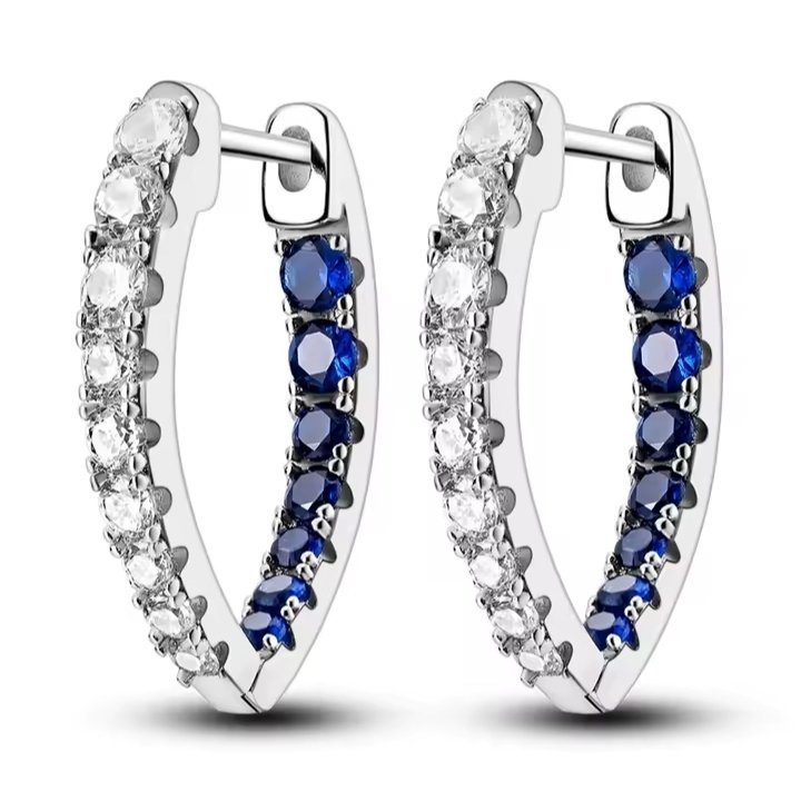 BOUCLE D OREILLE EN ARGENT STERLING S925 