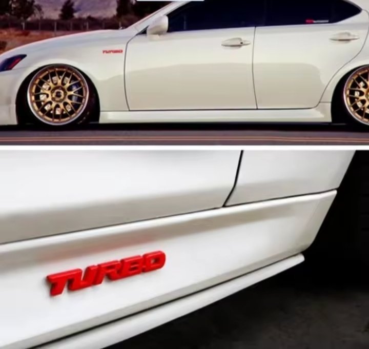 EMBLEME BADGE TURBO METAL DE VOITURE 