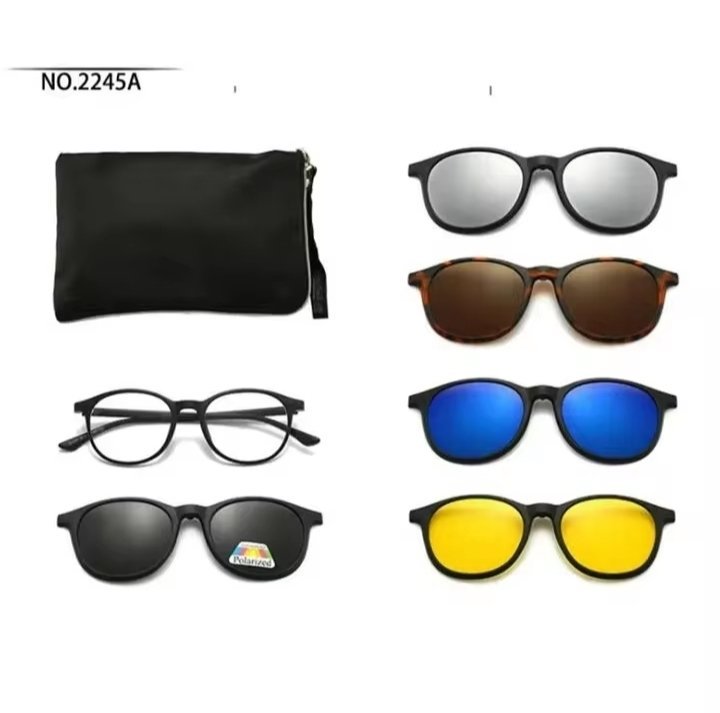 LUNETTE 6 EN 1 AVEC CLIP MAGNETIQUE POLARISER 400UV 