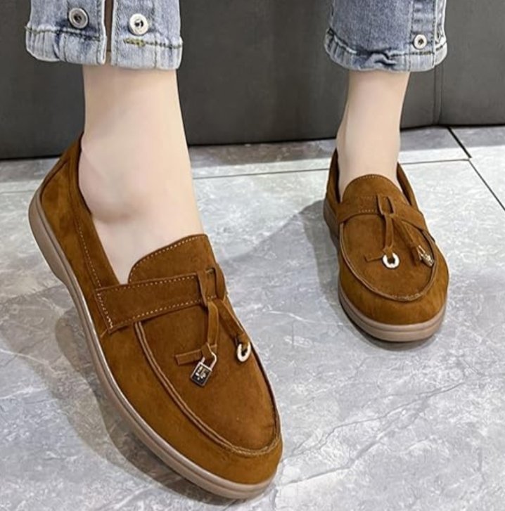 MOCASSIN POUR FEMME ELEGANT.CHAUSSURE PLAT TOUT TAILLE DISPONIBLE 