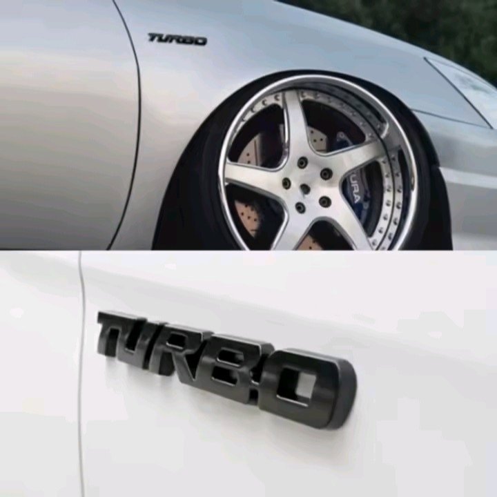 EMBLEME BADGE TURBO METAL DE VOITURE 