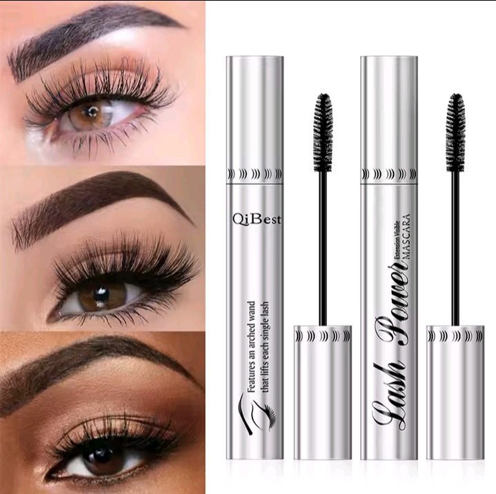 MASCARA NOIRE 2 PIECE ENSEMBLE MAQUILLAGE DE BEAUTE 4D EXTENSSION DE CILS LIQUIDE IMPERMIABLE VOLUM COSMETIQUE LONGUE TENU 